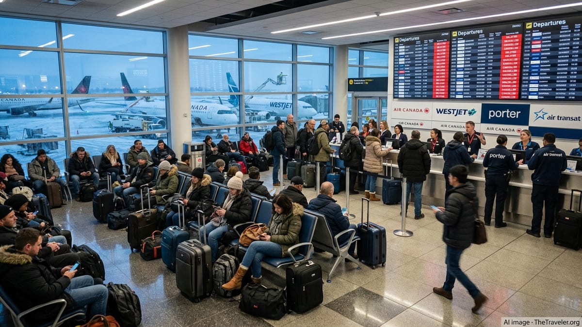 Storm Chaos Strands Thousands as Canada Flights Disrupted