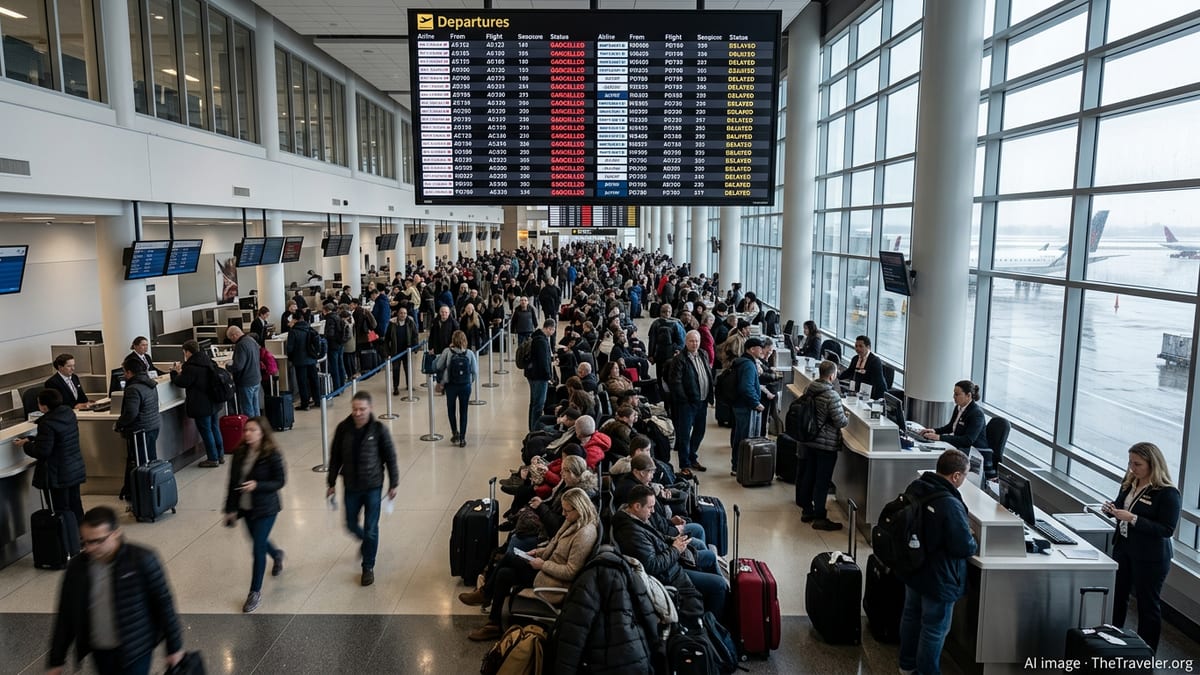 Major Flight Chaos Strands Thousands Across Canada Today