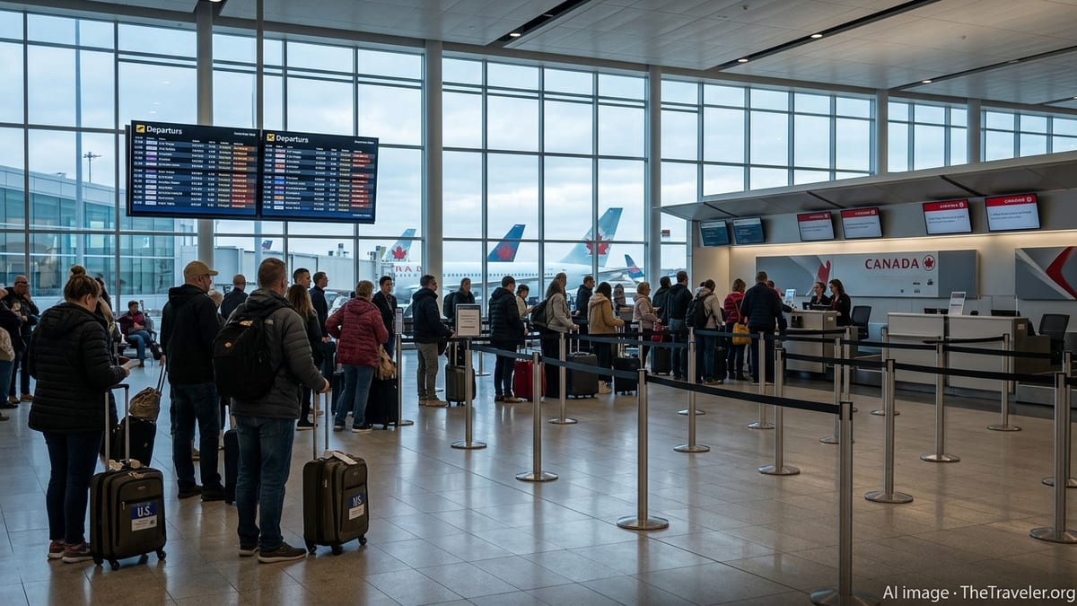 Canada–U.S. Tourism Jolted as Airline Turmoil Cuts Arrivals