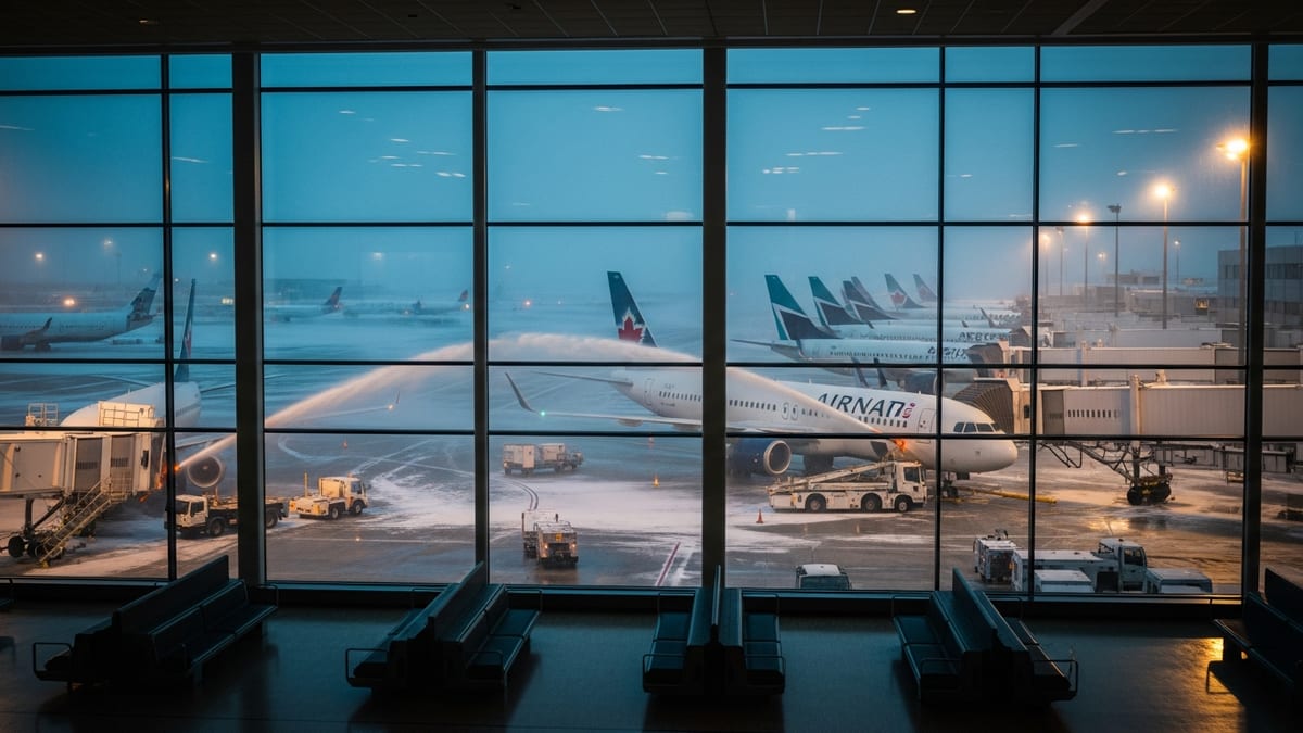 Winter Storm Causes 200+ Flight Cancellations, Major Delays Across Canada