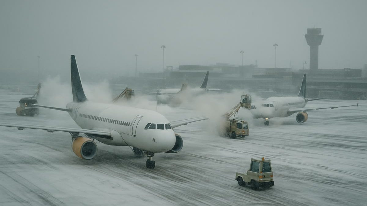 Canadian Storm Snarls Flights at Five Major Airports