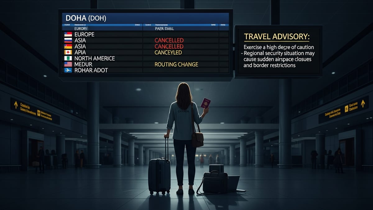 Canada Raises Qatar Travel Advisory Amid Regional Tensions and Airspace Disruption Risks