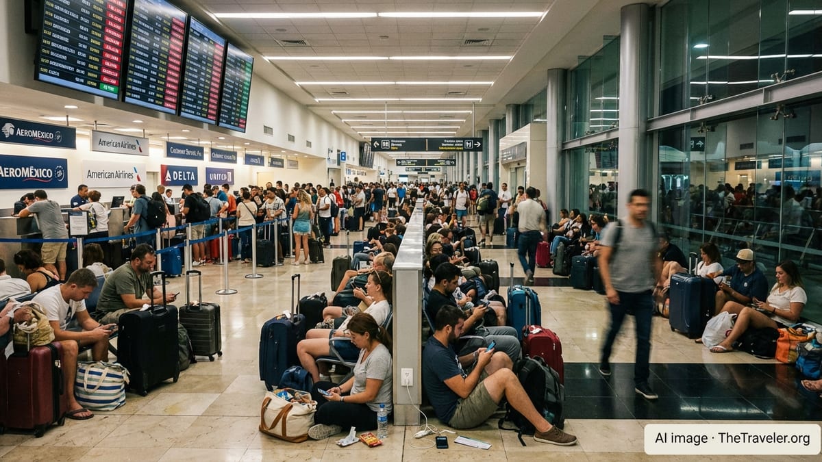 Mexico Airport Chaos Strands Hundreds as Peak Travel Surges