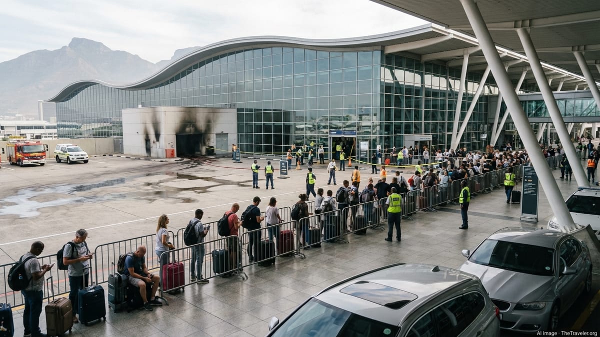 Cape Town Airport Fire Triggers Chaos, Manual Checks and Delays
