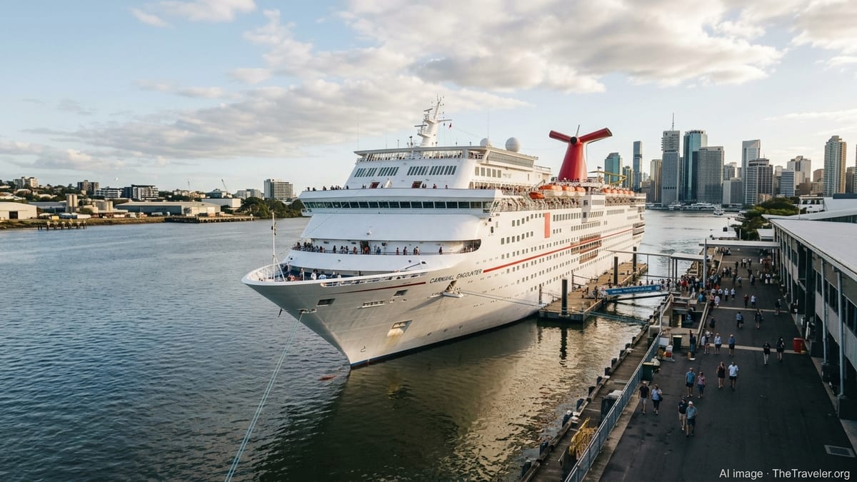Carnival Encounter Keeps Brisbane as Year-Round Pacific Hub