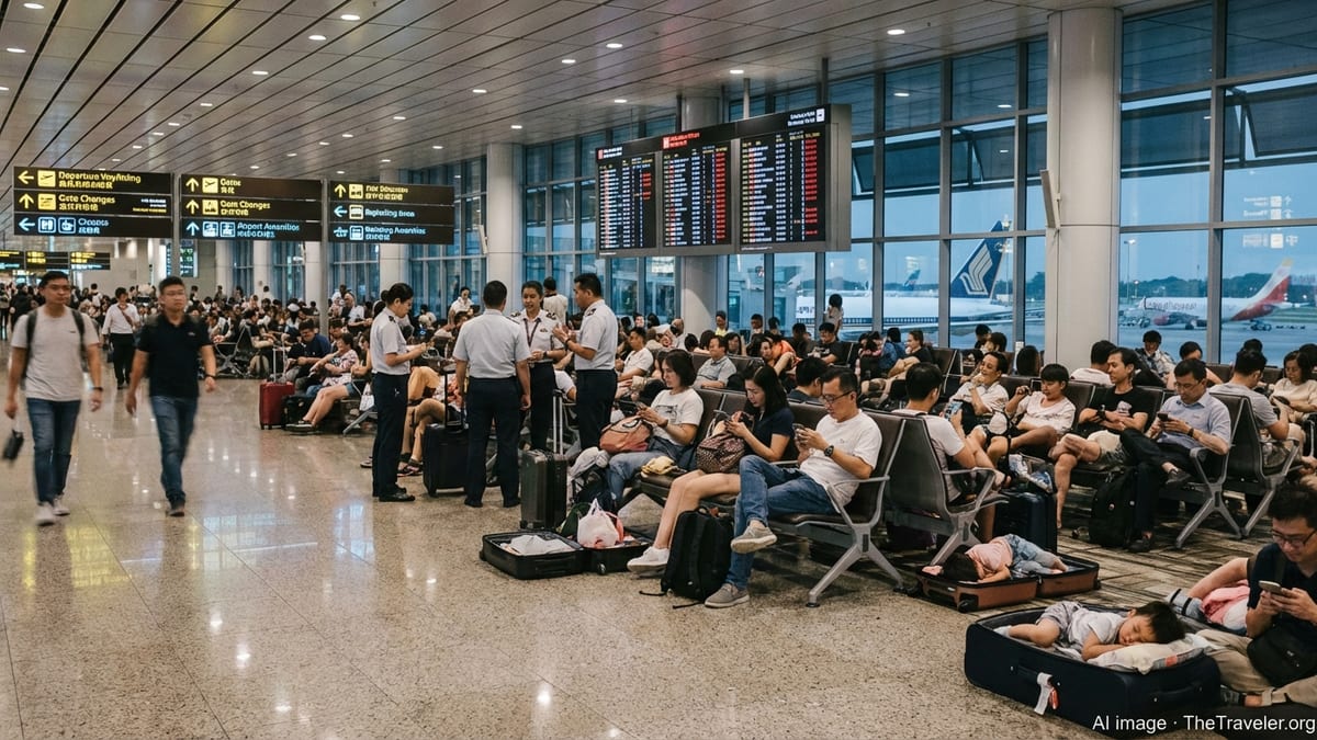 Changi and Soekarno-Hatta Chaos as 757 Flights Delayed
