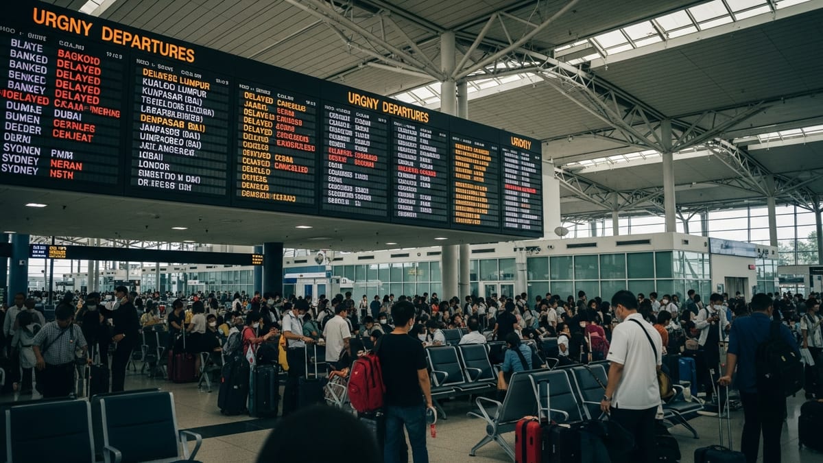 Delays Snarl Bangkok, Kuala Lumpur and Bali as Southeast Asia Flight Chaos Deepens