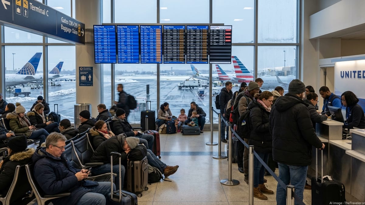 Winter Storm, ATC Cuts Snarl Flights at Newark and Northeast Hubs