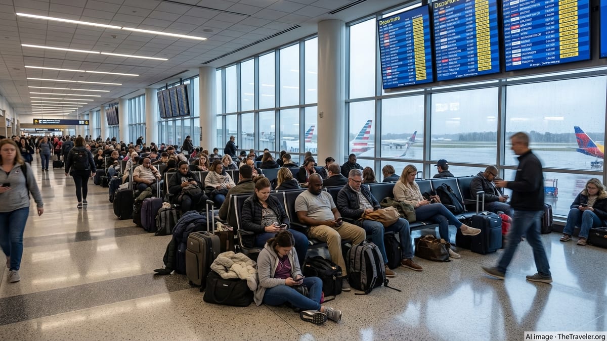 Mass Flight Delays Strand Hundreds at Charlotte Airport