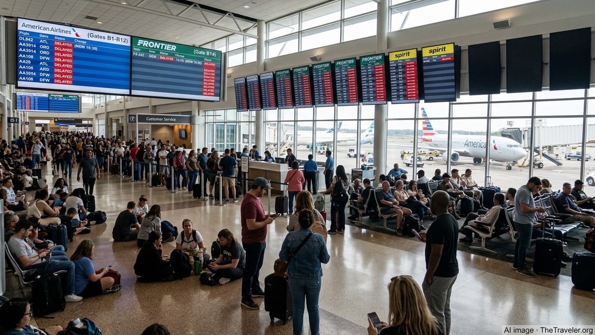 Charlotte Flights Snarl as Delays Ripple Across Major U.S. Cities
