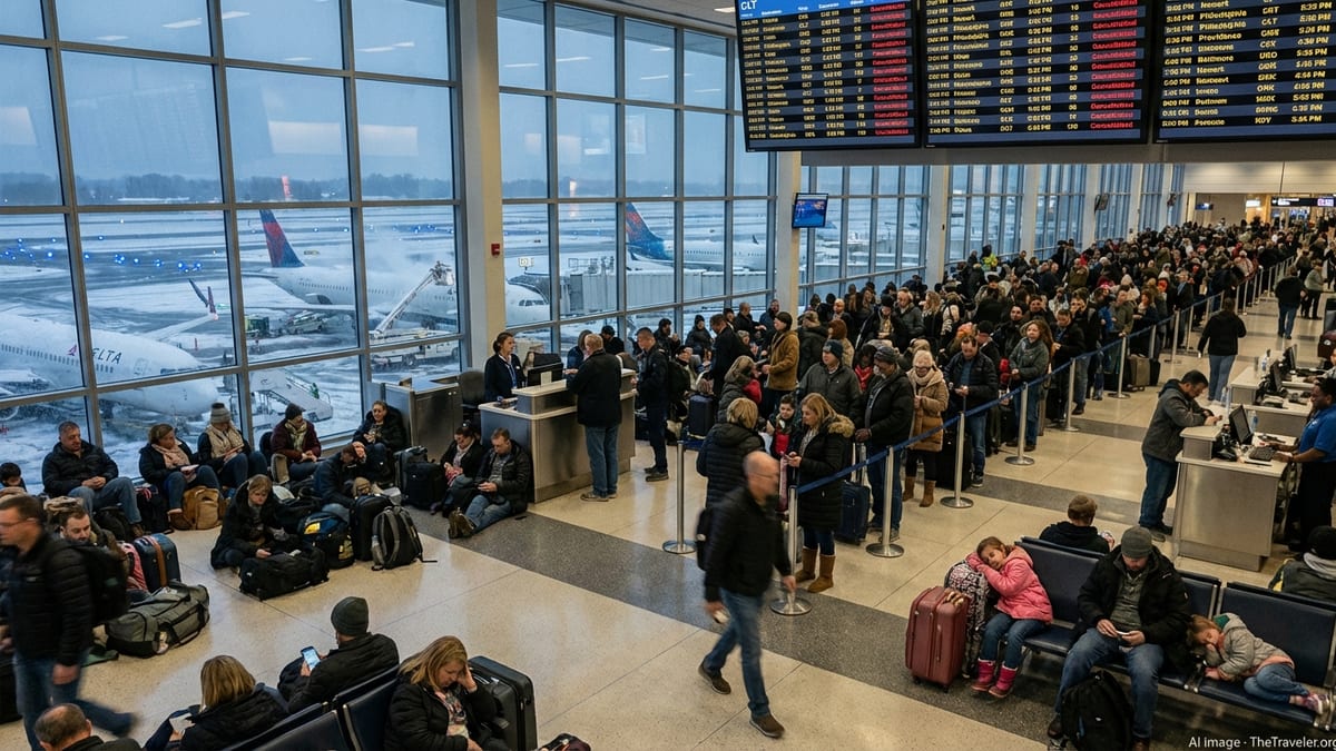 Severe Weather Strands Thousands at Charlotte Airport