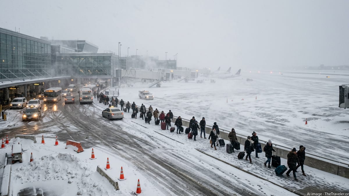Blizzard Snarls Travel From Chicago to Northeast Hubs