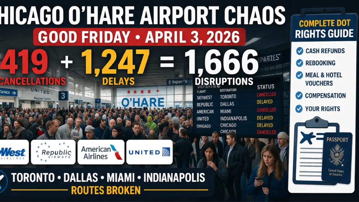 Chicago O’Hare Meltdown: 1,666 Good Friday Flight Disruptions