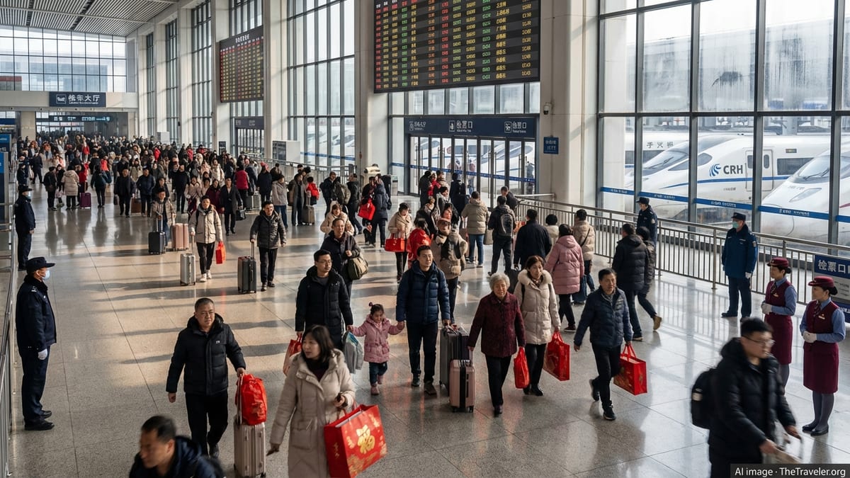 China’s 2026 Spring Festival Travel Rush Smashes Records