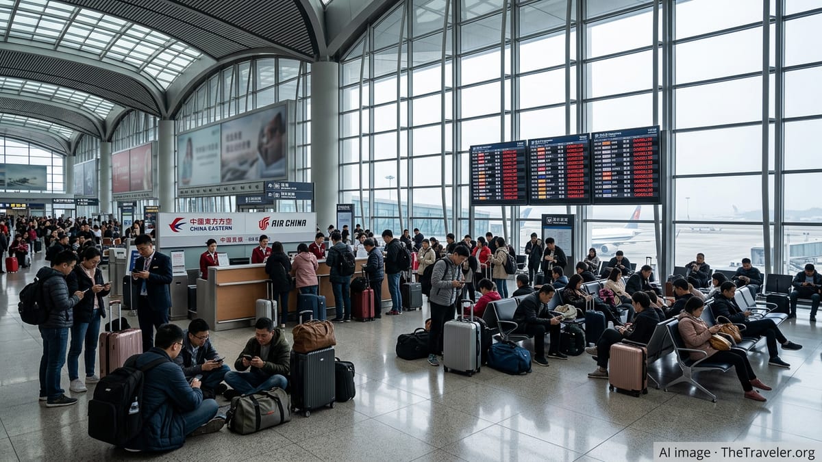 Over 100 China Flights Canceled, Stranding Passengers