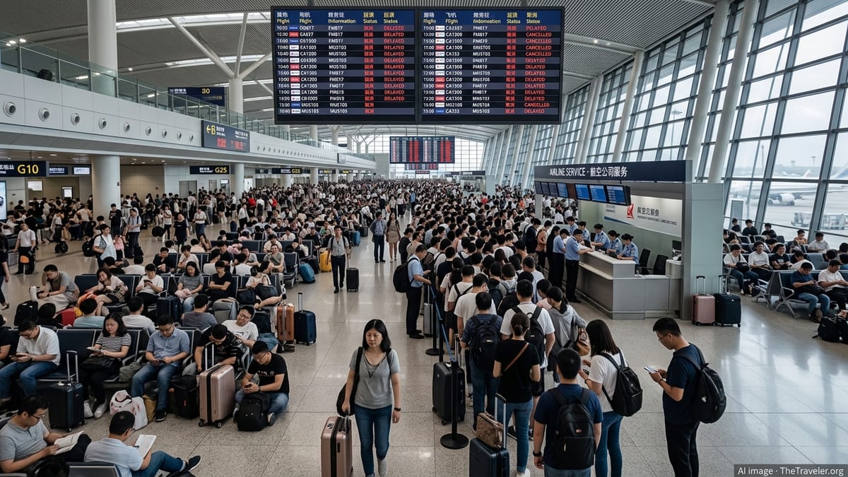 Mass Flight Disruptions Hit Major Chinese Hubs