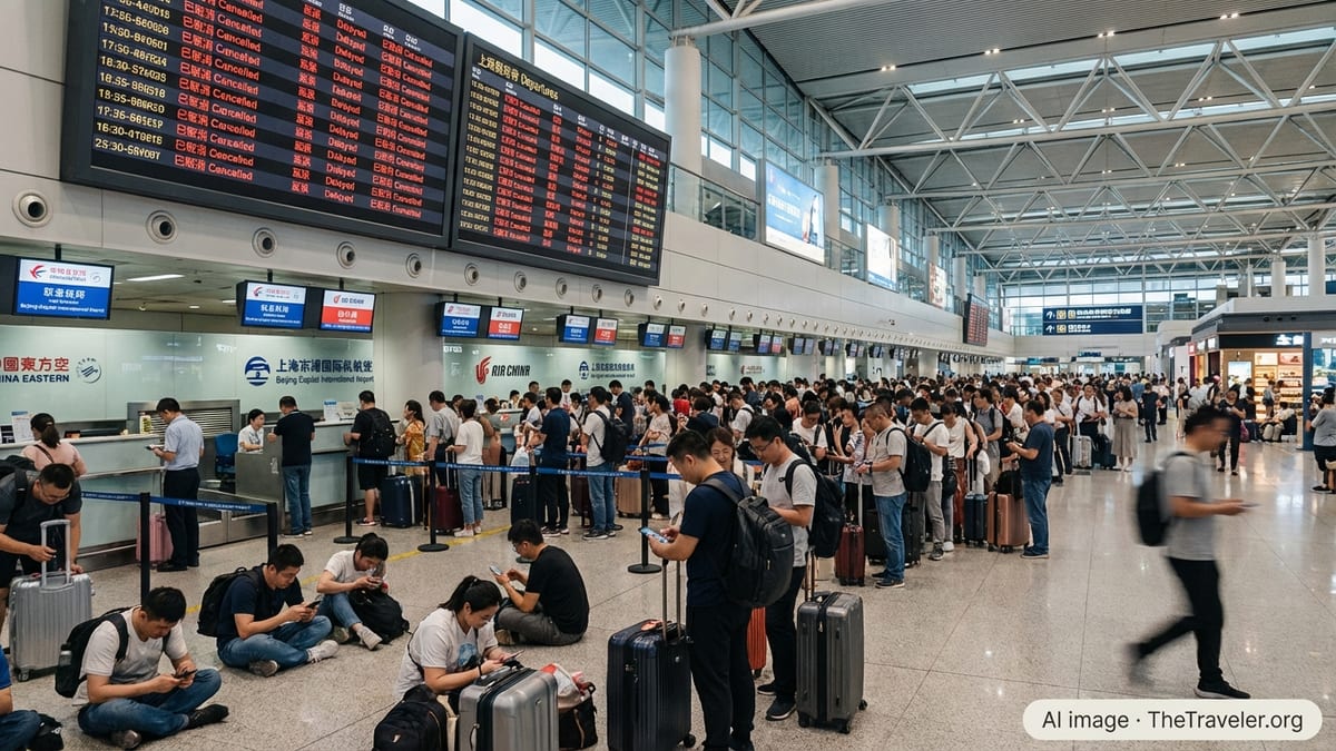 China Flight Cancellations Disrupt Major Routes and Hubs
