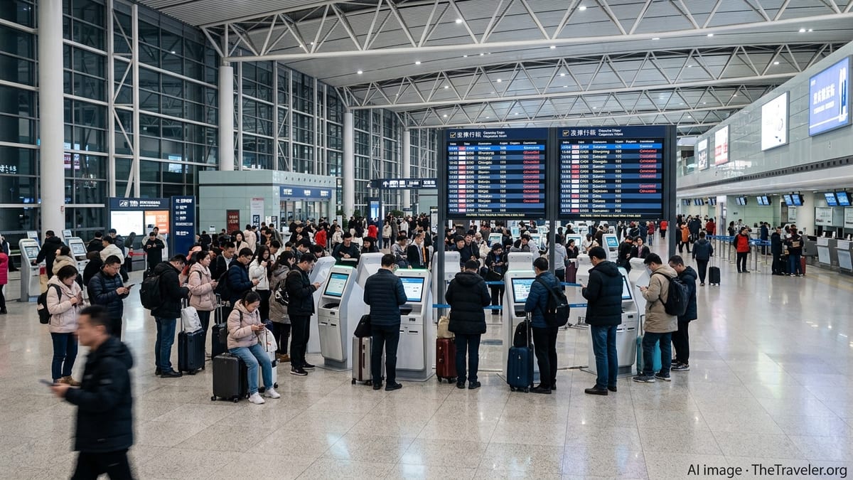 Chinese Carriers Cancel 40 Flights, Disrupting Major Hubs