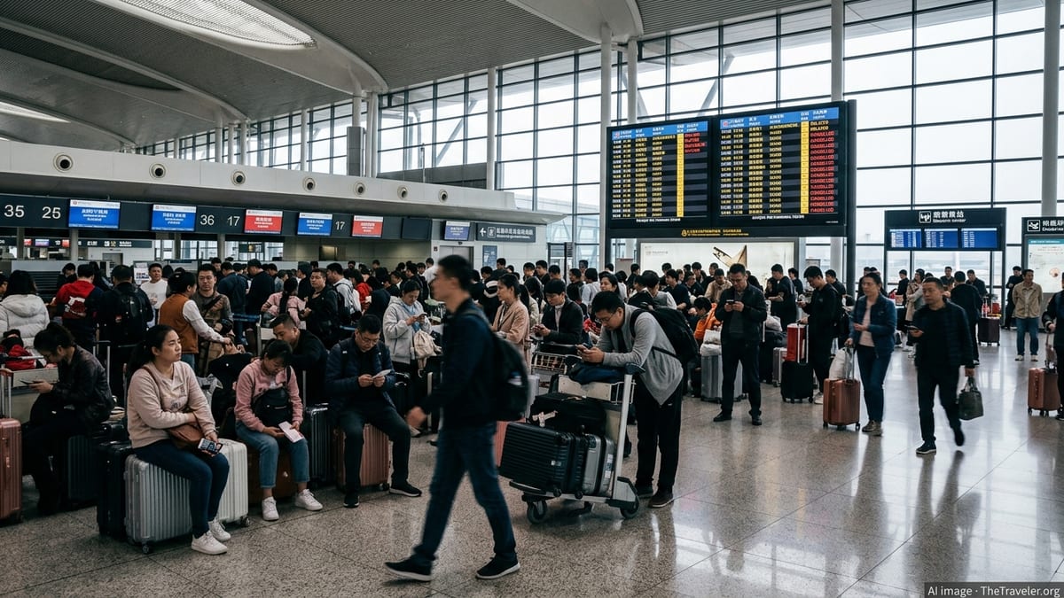 China Flight Disruptions Hit Hundreds as Delays Mount
