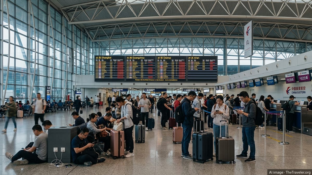 Flight Disruptions Hit Major Chinese Hubs With 74 Delays