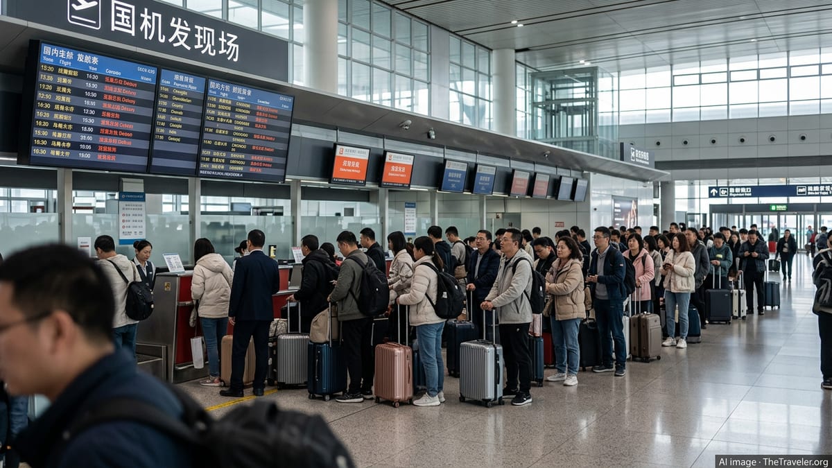 Major Flight Disruptions Hit Key Chinese Hubs