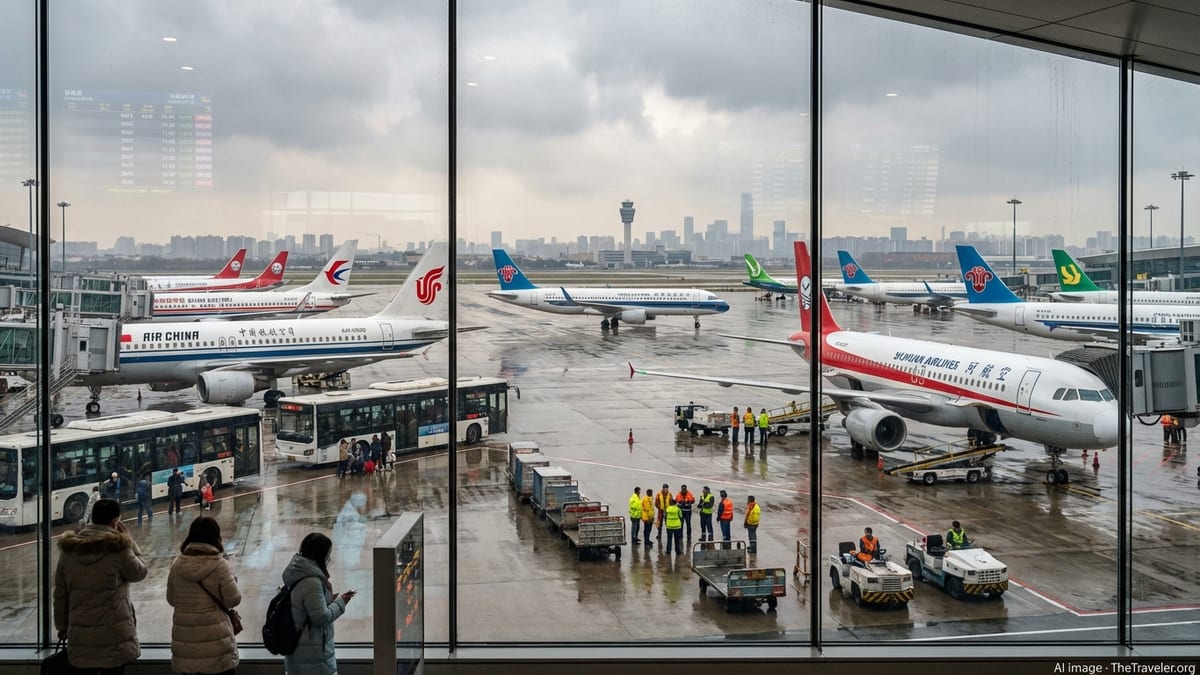 China Flight Cancellations Snarl Travel in Major Hubs