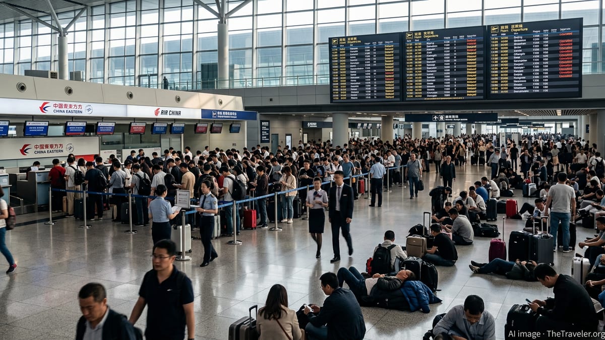 China Flight Chaos Strands Thousands Across Major Hubs