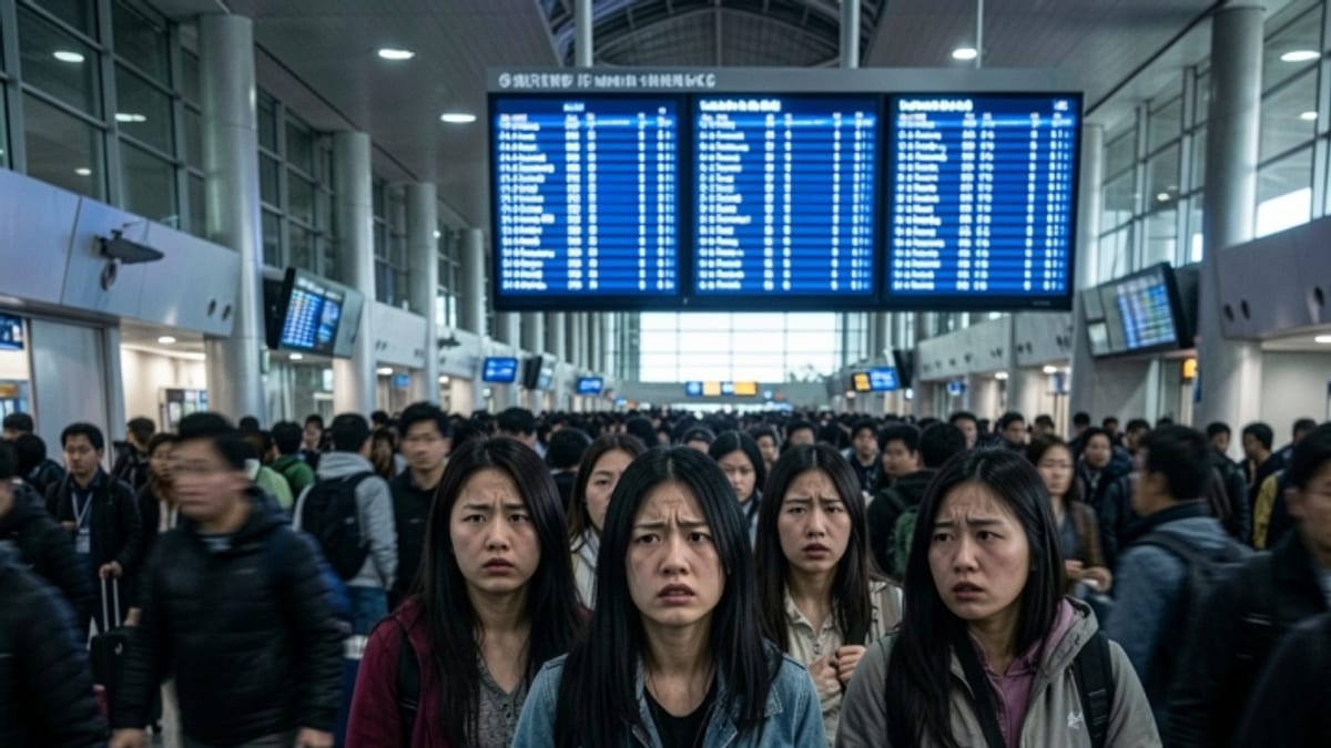 China Flight Disruptions Leave Travellers Stranded Nationwide