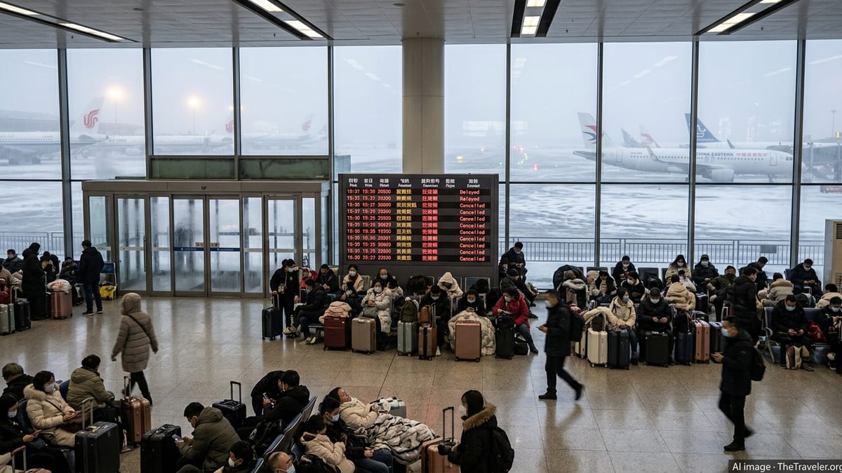 Severe Weather Snarls Air Travel Across China’s Major Hubs