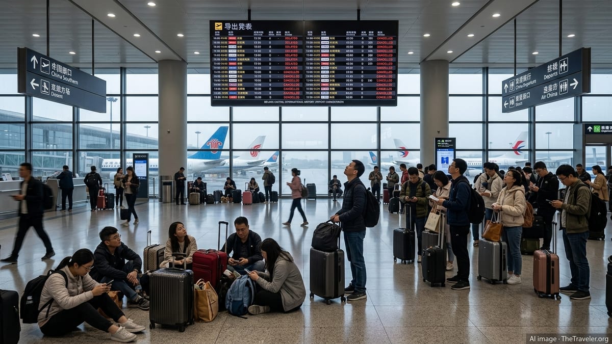 Weather Turmoil Disrupts Flights Across Major Chinese Hubs
