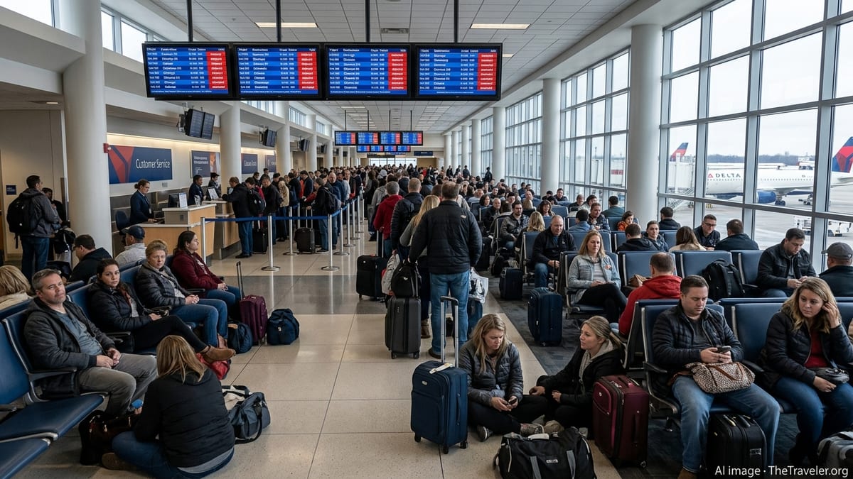Flight Disruptions Strand Passengers at Cincinnati Airport
