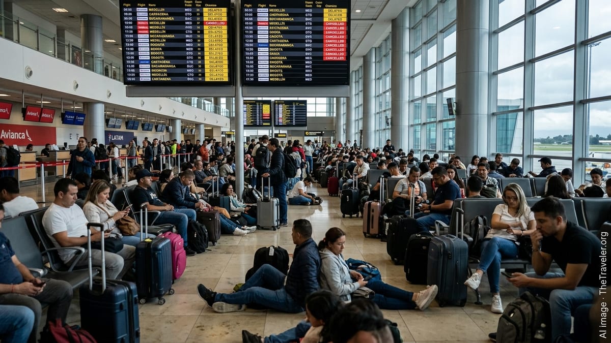 Flight Chaos in Colombia Leaves Hundreds of Passengers Stranded