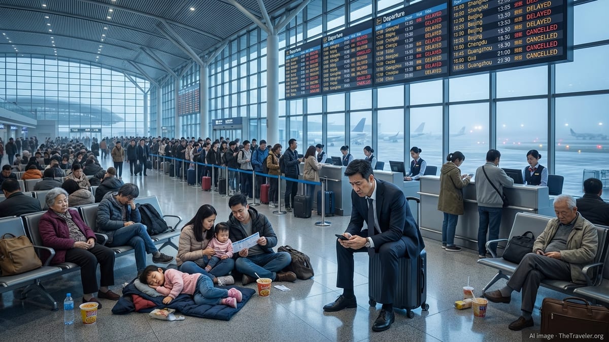 Mass Flight Delays Snarl Major Chinese Hubs, Stranding Thousands of Travelers