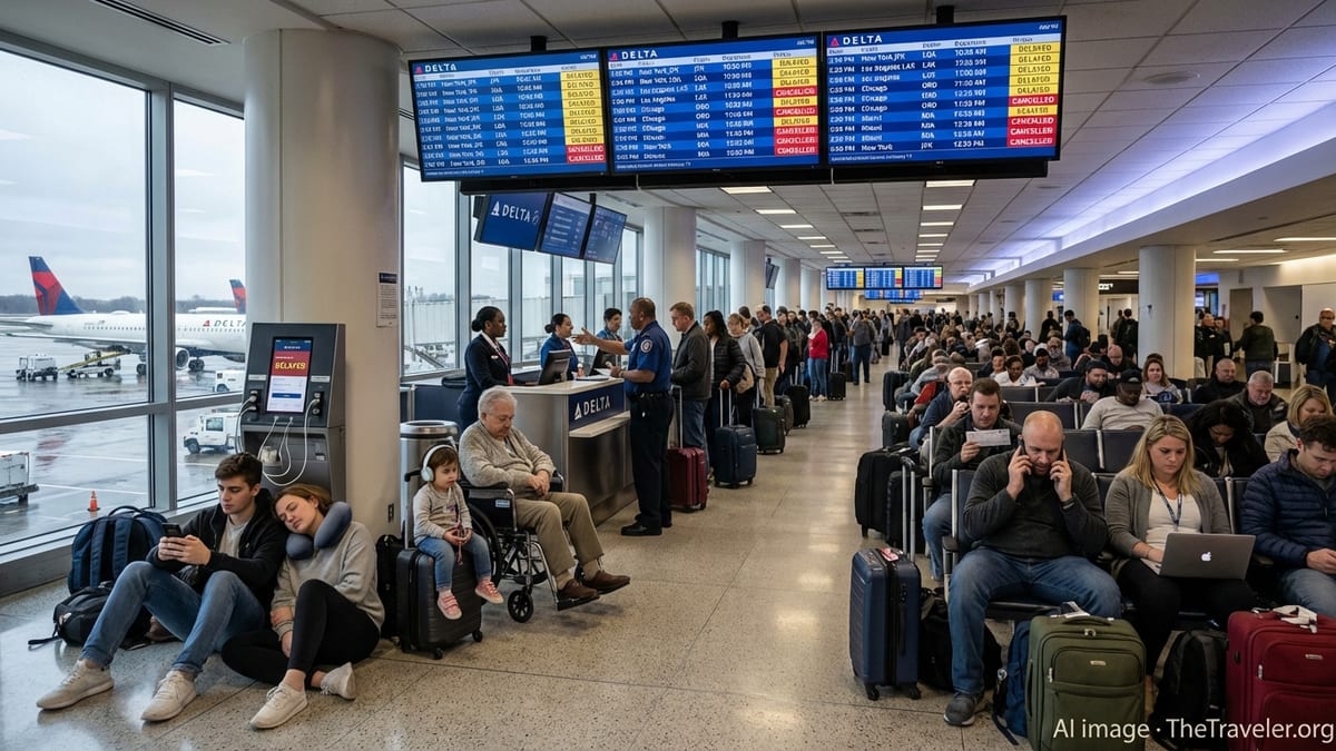 Delta Delays Deepen: Second Day of Nationwide Disruptions Snarls Major U.S. Hubs