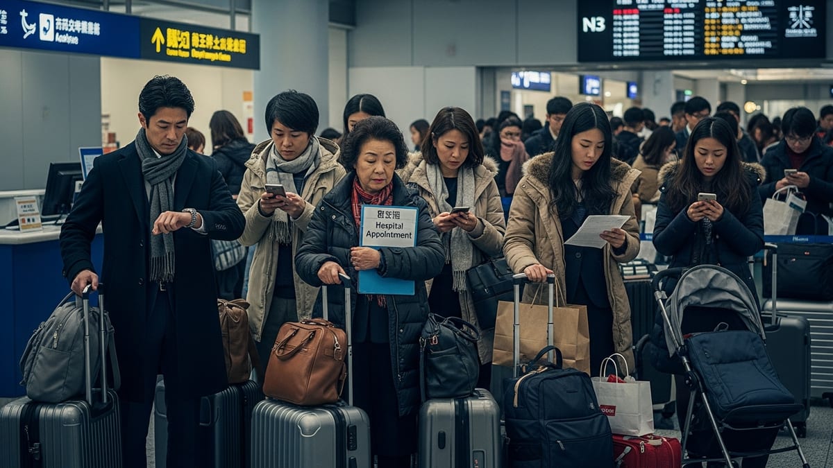 Winter Flight Chaos Disrupts Japan–China Routes, Stranding Thousands Across Kansai and Kyushu