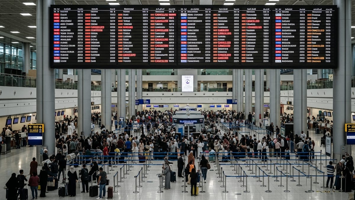 Wave of Flight Cancellations Disrupts Travel Across Gulf and Iran Hubs