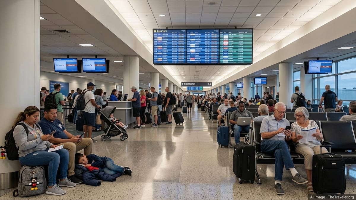 Hundreds Stranded as Major Flight Disruptions Snarl Orlando International Airport Operations