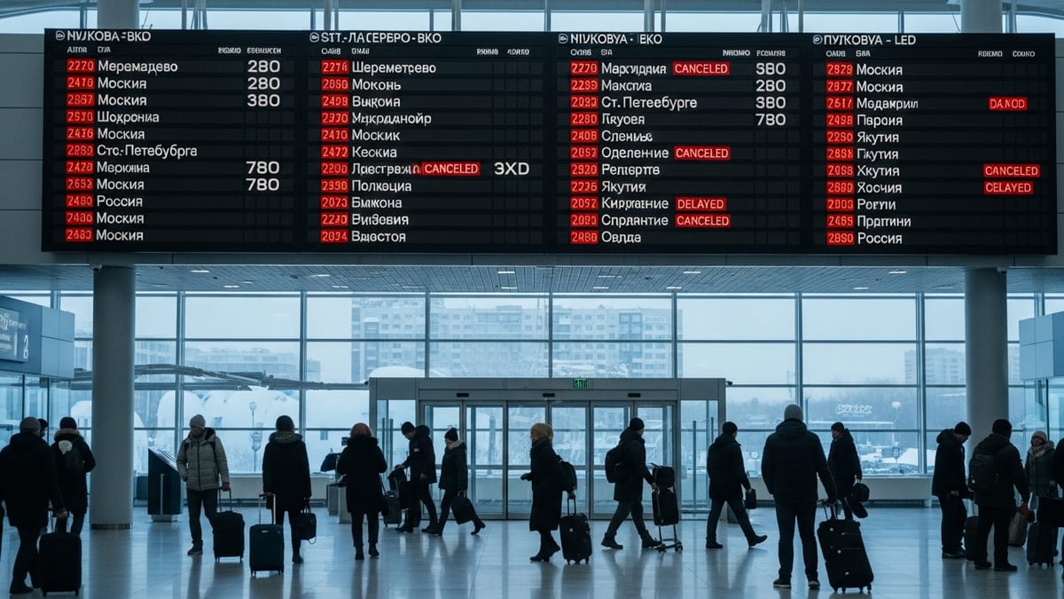 Rossiya, Yakutia Flight Cuts Snarl Winter Travel in Moscow, St. Petersburg