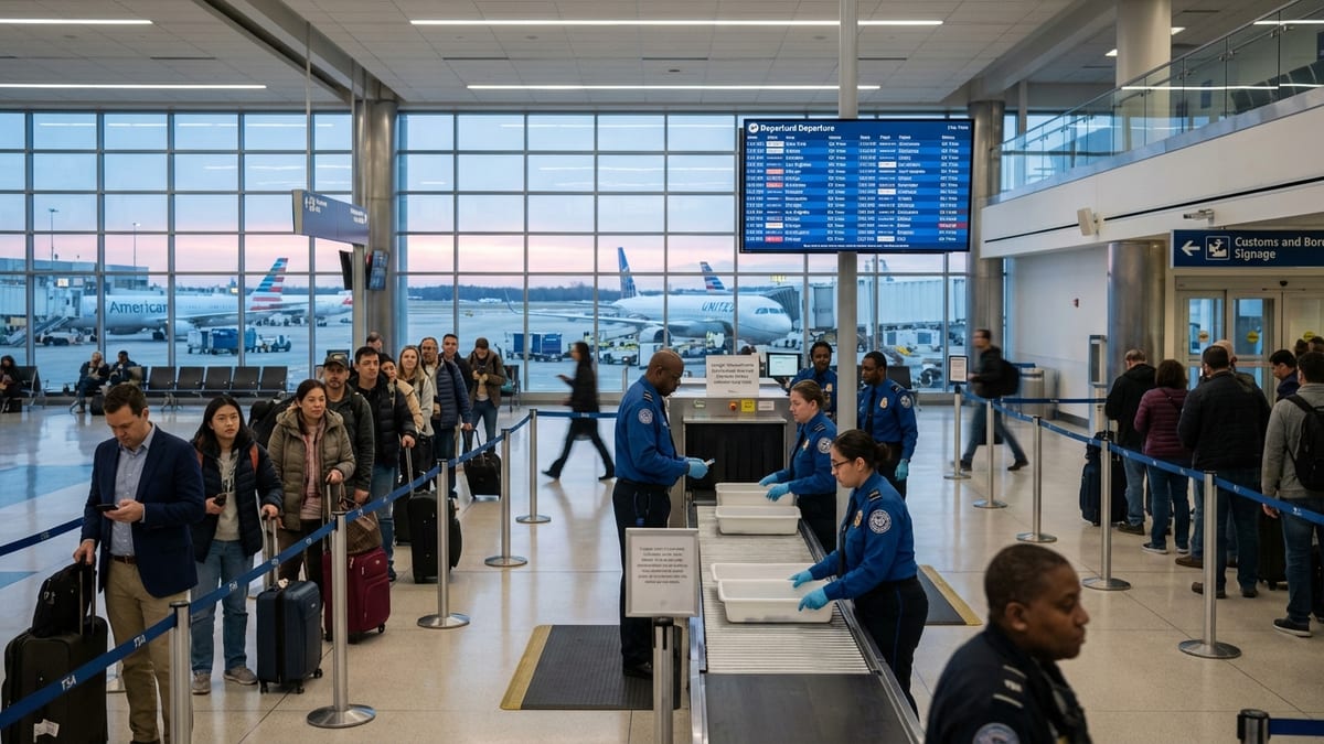 Homeland Security Shutdown Tests U.S.-Bound Air Travel as Spring Break Nears