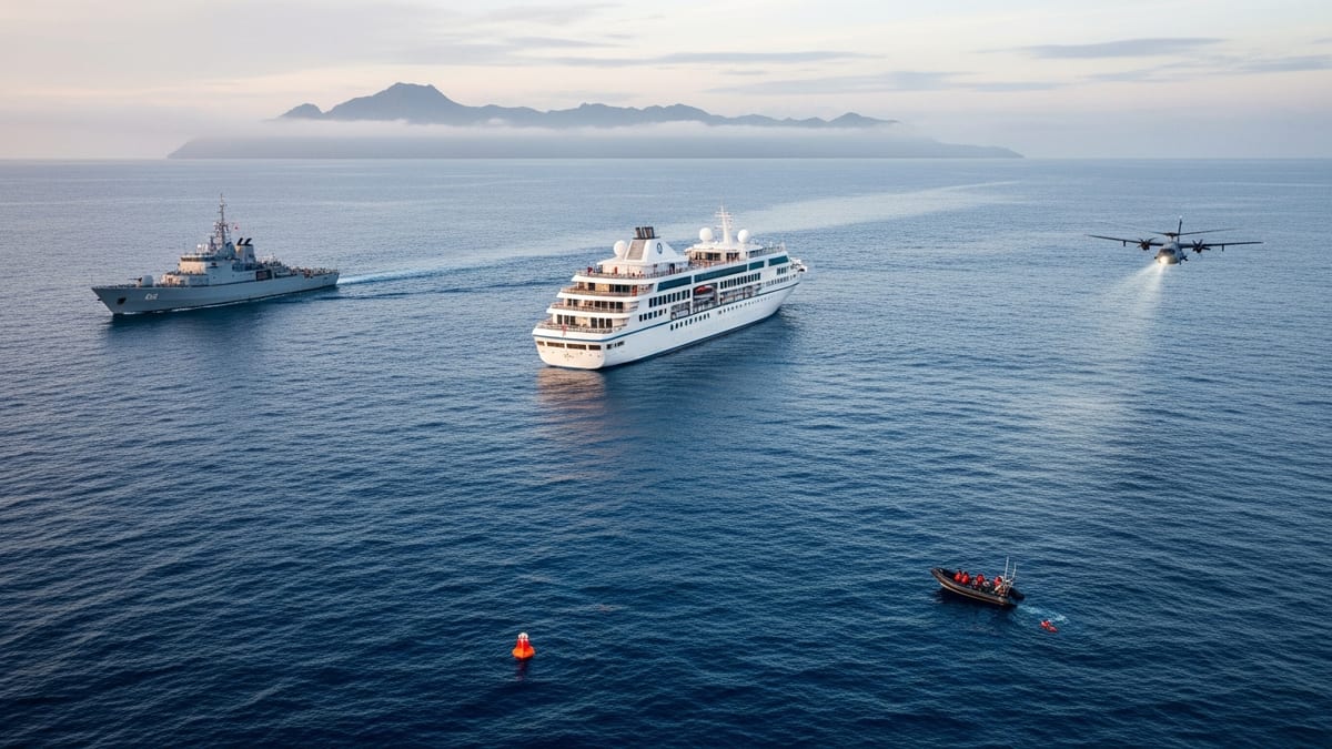 Massive Search in French Polynesia After American Passenger Goes Overboard Luxury Cruise Ship