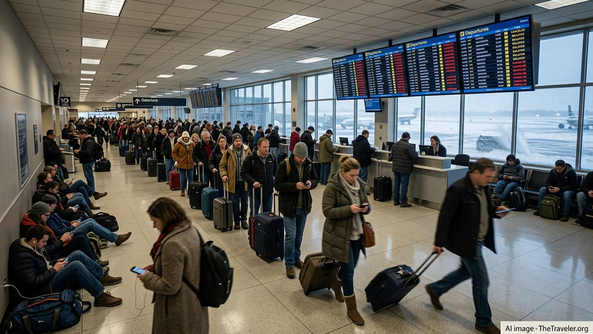 Winter Storm Chaos Snarls Travel at Dayton International