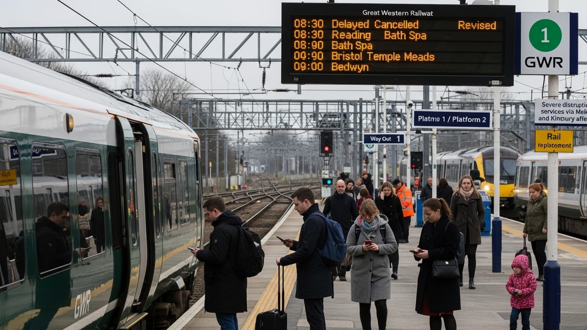 Broken Down Trains Cause Major GWR Disruption Across Wiltshire Rail Routes Today