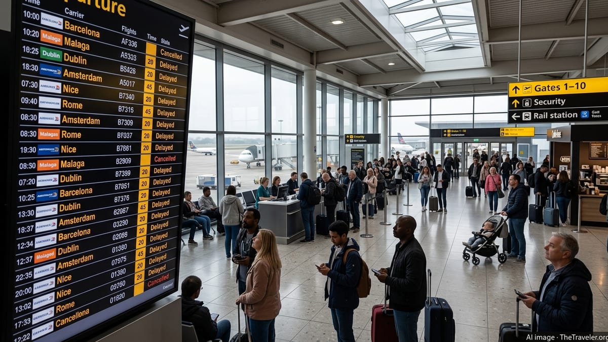 Delays and cancellations at London Gatwick today