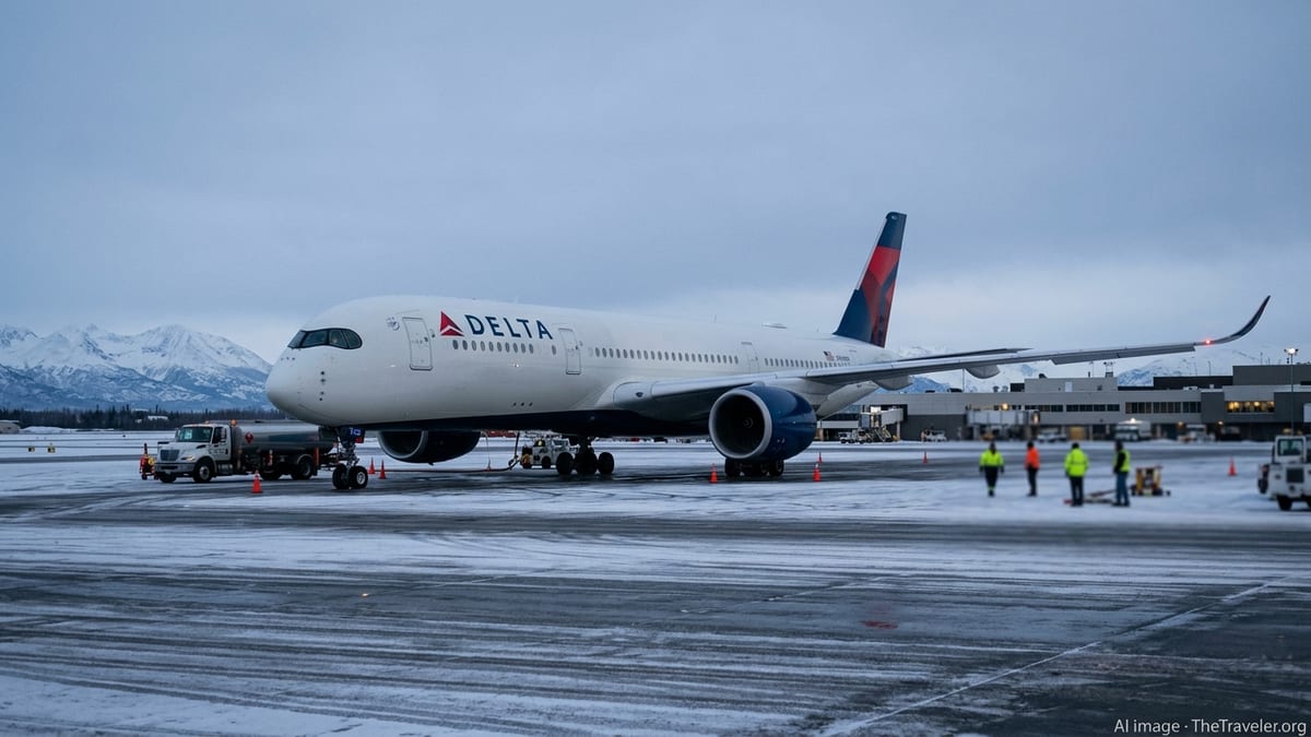Delta A350 Diverts to Anchorage After Passenger’s Racial Threats