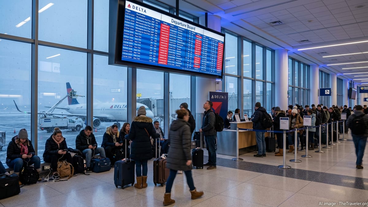 Delta Cancellations Snarl Travel in Minneapolis and New York