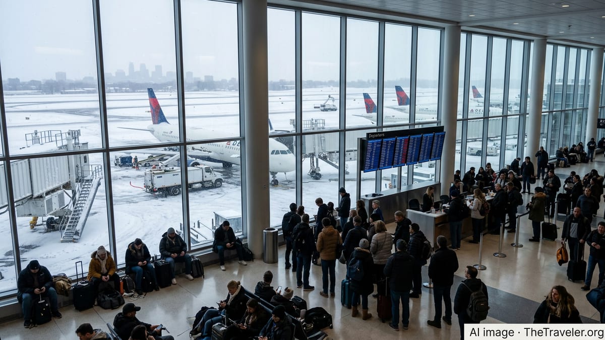 Delta Cancellations Disrupt Travel in Minneapolis and New York