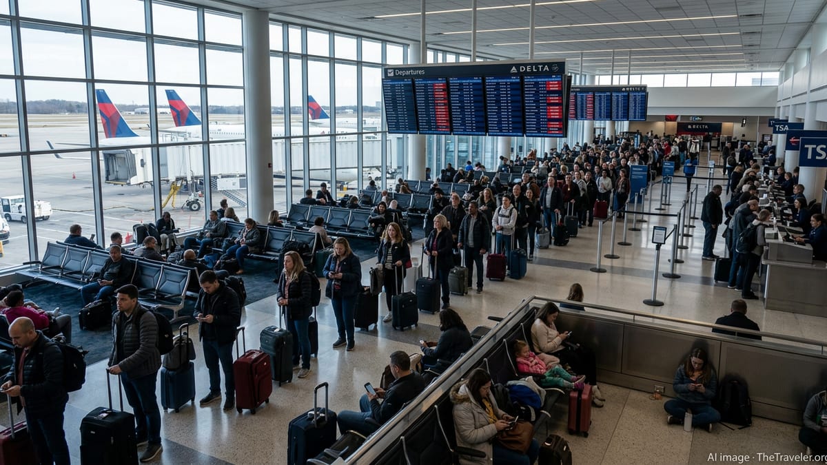 Delta Warns Travelers of Disruptions as Shutdown Hits U.S. Skies