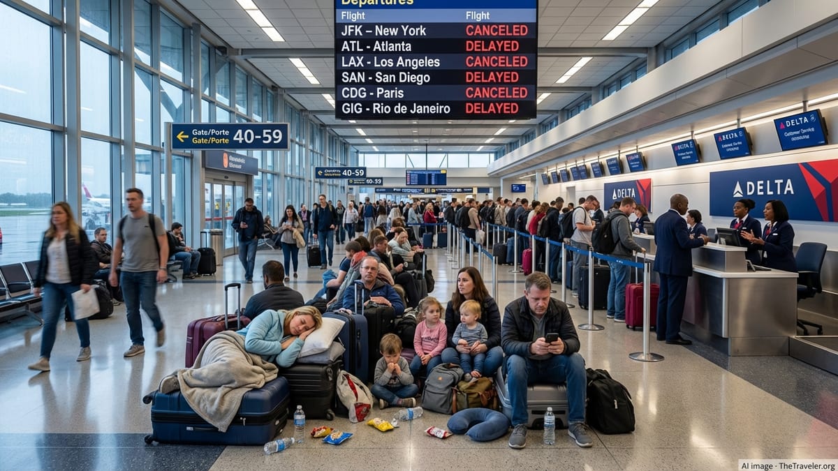 Delta Meltdown Strands Travelers Across U.S., Europe and Brazil