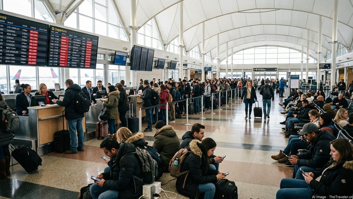 Dozens of Flights Delayed at Denver, Stranding U.S. Travelers
