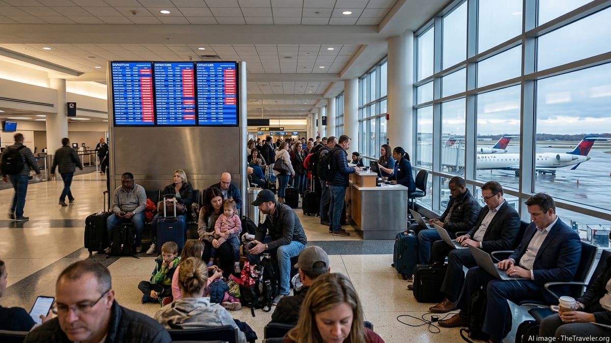 Flight Cancellations Snarl Travel at Detroit Metro Airport